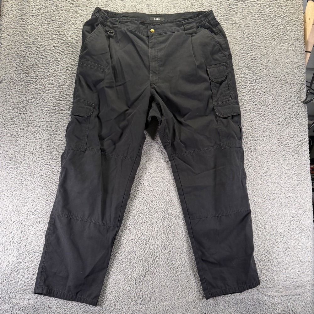 5.11 Tactical Pant Mens 44x32 Black Ripstop Cargo Straight Leg Utility Workwear